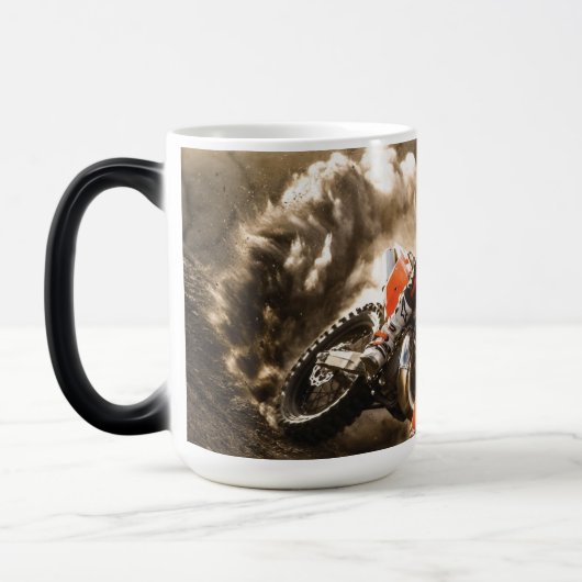 Motocross Rider Magische Mok (Links)