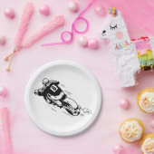 Motocross Rider Papieren Bordje (Feest)