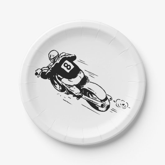 Motocross Rider Papieren Bordje (Voorkant)