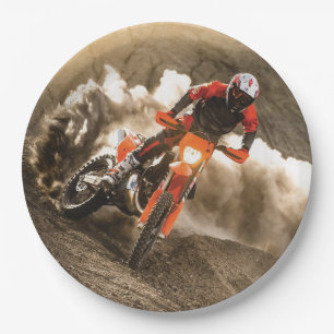 Motocross Rider Papieren Bordje