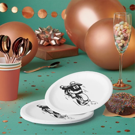 Motocross Rider Papieren Bordje