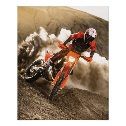 Motocross Rider Perfect Poster (Voorkant)