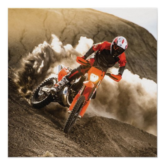 Motocross Rider Perfect Poster (Voorkant)