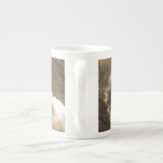 Motocross Rider Porselein Kop (Achterkant)