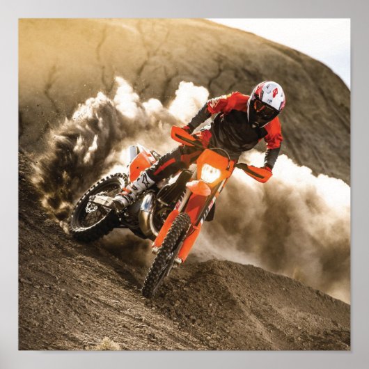 Motocross Rider Poster (Voorkant)