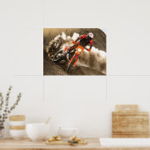 Motocross Rider Poster (Keuken)