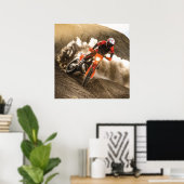 Motocross Rider Poster (Thuiskantoor)