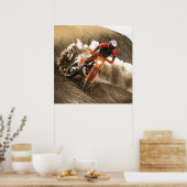 Motocross Rider Poster (Keuken)