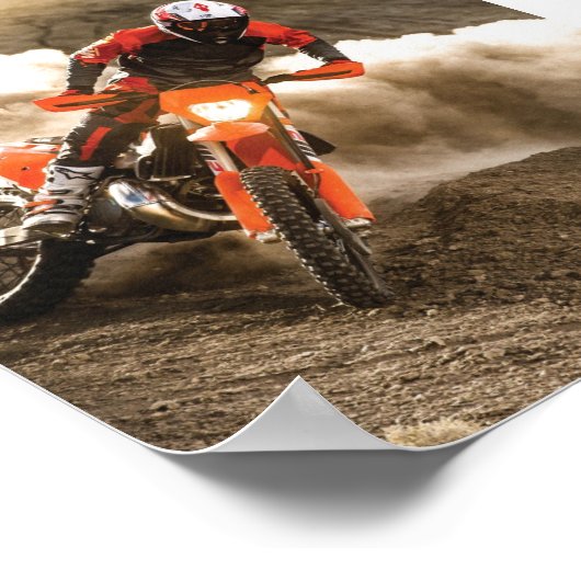 Motocross Rider Poster (Hoek)