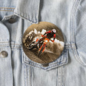 Motocross Rider Ronde Button 4,0 Cm (In situ)