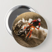 Motocross Rider Ronde Button 4,0 Cm (Voorkant /achterkant)