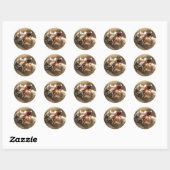 Motocross Rider Ronde Sticker (Vel)