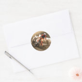 Motocross Rider Ronde Sticker (Envelop)