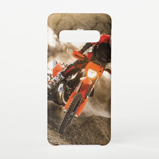 Motocross Rider Samsung Galaxy Hoesje (Achterkant)