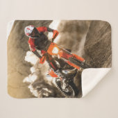 Motocross Rider Sherpa Deken (Voorkant (horizontaal))