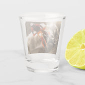 Motocross Rider Shot Glas (Achterkant)