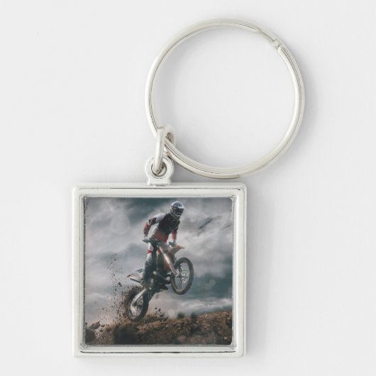 Motocross Rider Sleutelhanger (Voorkant)