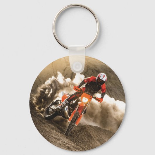 Motocross Rider Sleutelhanger (Voorkant)