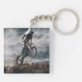 Motocross Rider Sleutelhanger (Achterkant)