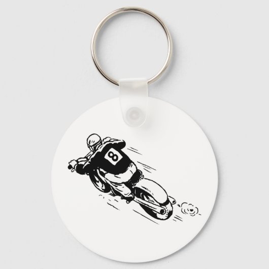 Motocross Rider Sleutelhanger (Voorkant)