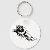 Motocross Rider Sleutelhanger (Achterkant)