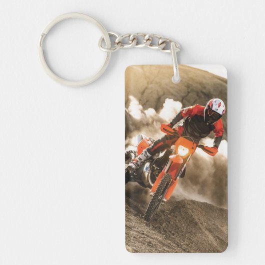 Motocross Rider Sleutelhanger (Voorkant)