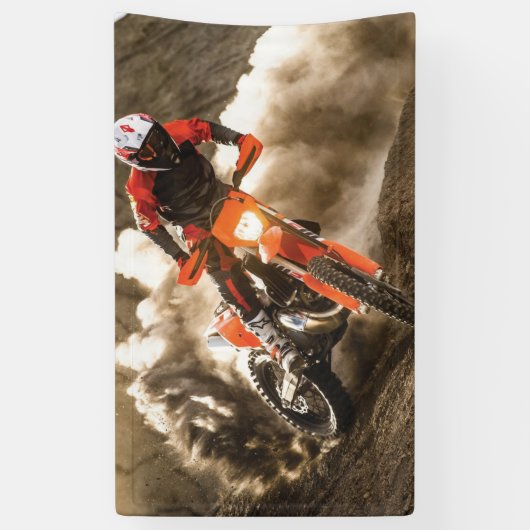 Motocross Rider Spandoek (Verticaal)