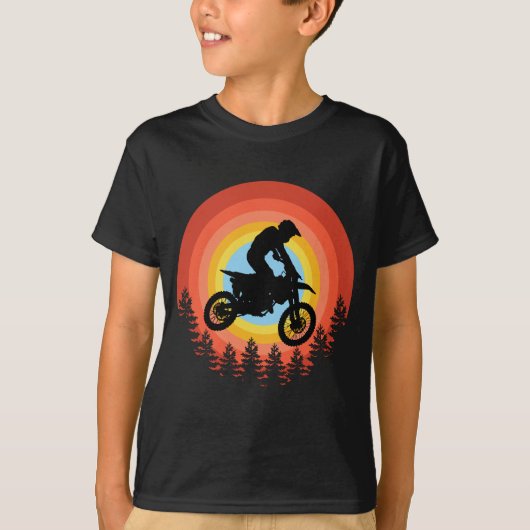MOTOCROSS RIDER  SUNSET T-Shirt (Voorkant)