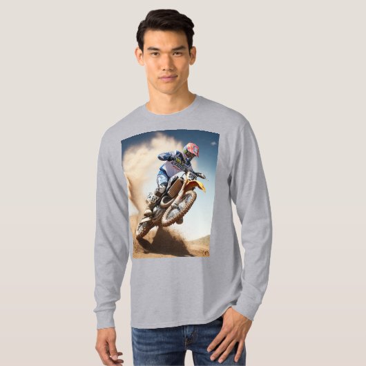 Motocross Rider T-shirt (Voorkant volledig)