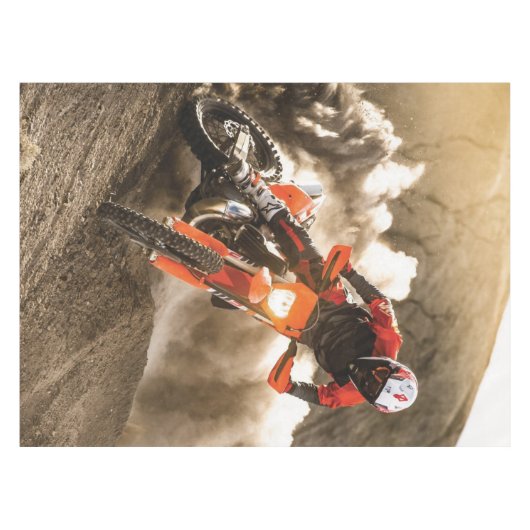 Motocross Rider Tafelkleed (Voorkant (Horizontaal))