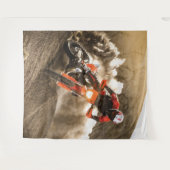 Motocross Rider Wandkleed (Voorkant (horizontaal))