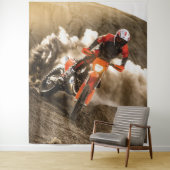 Motocross Rider Wandkleed (In situ)
