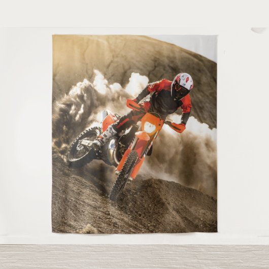 Motocross Rider Wandkleed (Voorkant)