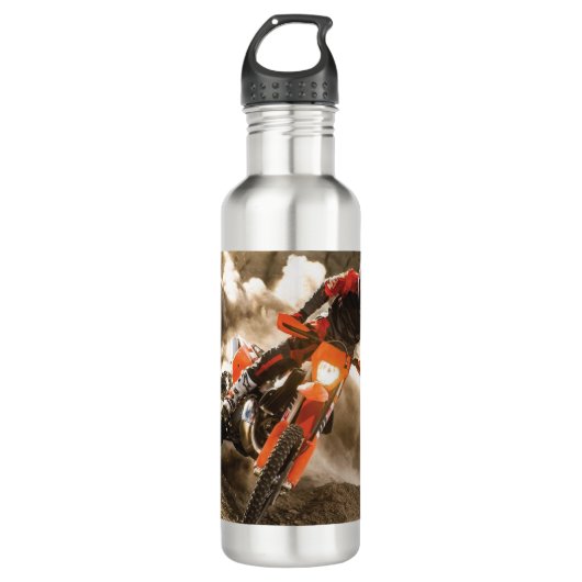 Motocross Rider Waterfles (Voorkant)