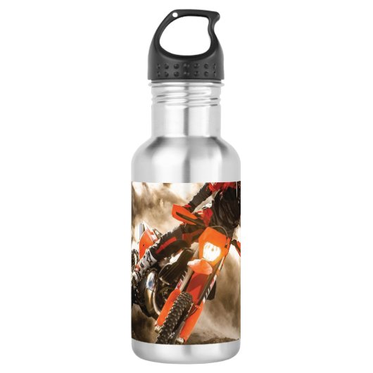 Motocross Rider Waterfles (Voorkant)