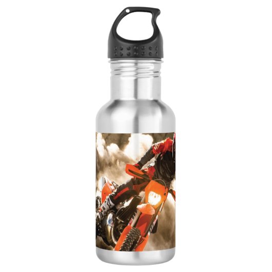 Motocross Rider Waterfles (Voorkant)
