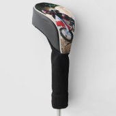 Motocross rijder gooit kussen golfheadcover (Schuin)