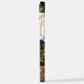 Motocross rijder gooit kussen iPhone hoesje (Linkerkant)