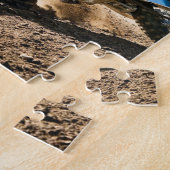 Motocross rijder gooit kussen legpuzzel (Zijkant)