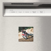 Motocross rijder gooit kussen magneet (Insitu (Vaatwasser))