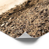 Motocross rijder gooit kussen poster (Hoek)