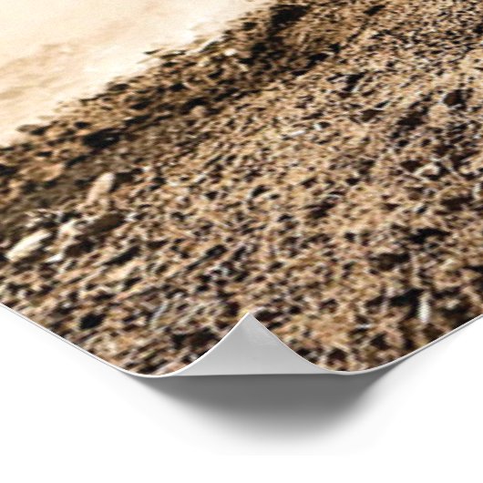 Motocross rijder gooit kussen poster (Hoek)