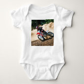 Motocross rijder gooit kussen romper (Voorkant)