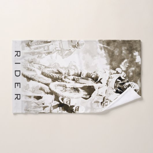 Motocross rijder handdoek (Handdoek)