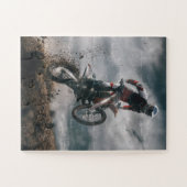Motocross rijder legpuzzel (Horizontaal)