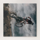 Motocross rijder legpuzzel (Horizontaal)
