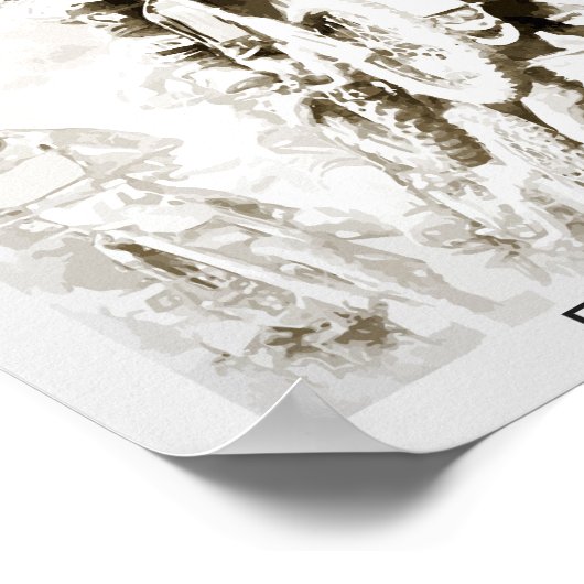 Motocross rijder poster (Hoek)