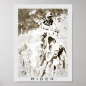 Motocross rijder poster (Voorkant)
