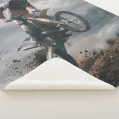 Motocross rijder sherpa deken (3/4)