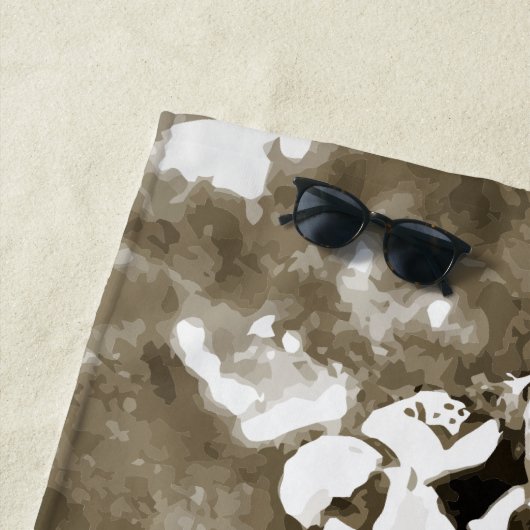 Motocross rijder strandlaken (In situ)